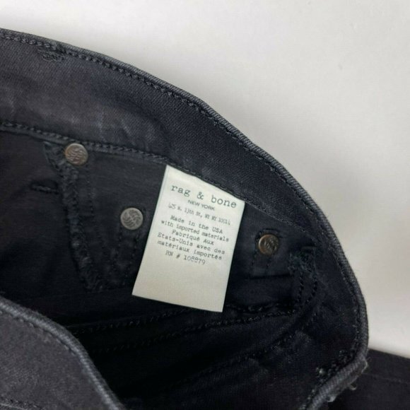 Rag Bone High Rise Skinny Denim Leggings Stretch Flat Front Jeans Women 26‎ EUC - Picture 10 of 11